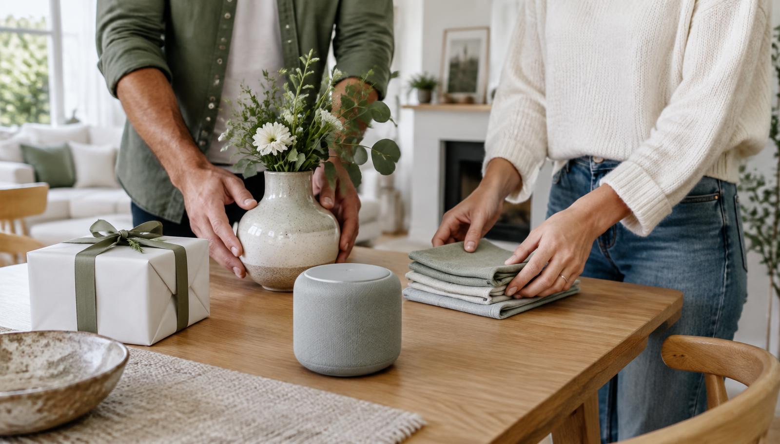 Couple planning their wedding and future together